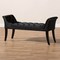 Baxton Studio Chandelle Luxe Black Velvet Upholstered Bench 146-8346 - alternate 9